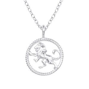 Silver Plated Leo Necklace